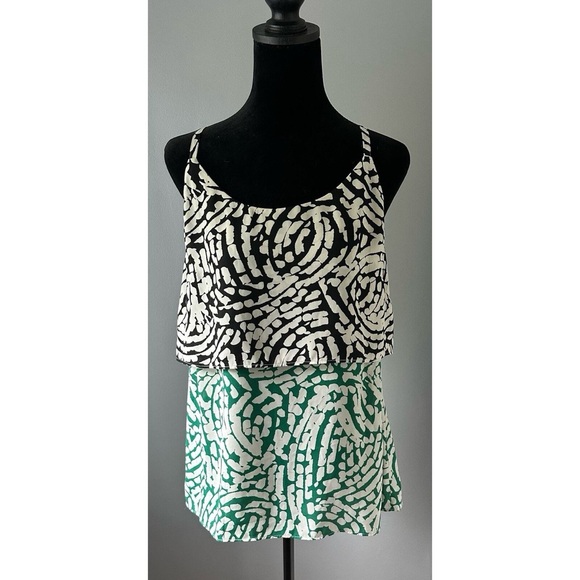 Cabi Two-Tone Printed Overlay Cami Shirt - Picture 6 of 7